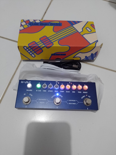 Pedal M Vave Cube Baby Bass Para Baixo Com Impulse Response 