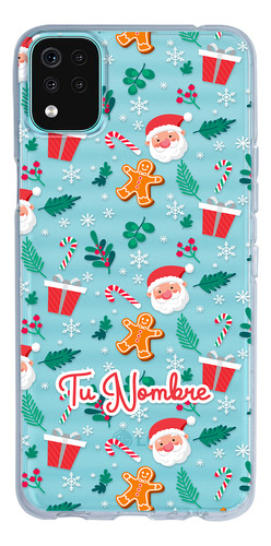 Funda Para LG Navidad Santa Claus Con Tu Nombre