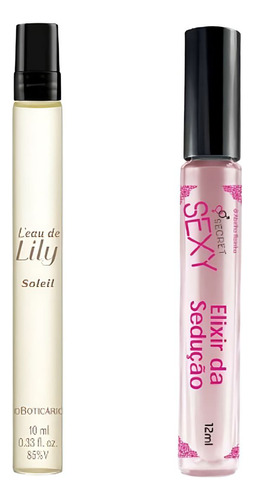 Kit 2 Perfumes Femininos- L'eau De Lily Soleil + Secret Sexy