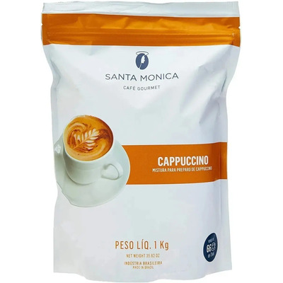 Cappuccino Solúvel Santa Monica Pouch 1kg | MercadoLivre