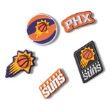 Jibbitz Nba Phoenix Suns Pack 5 Unico - Tamanho Un
