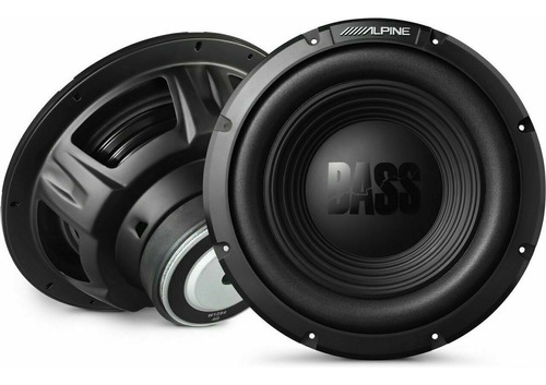 Subwoofer Alpine W12s4 12 Pulgadas Color Negro