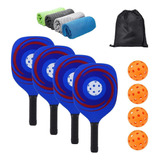 Pickleball Paddles Set De 4, Raquetas Con Bolsa De