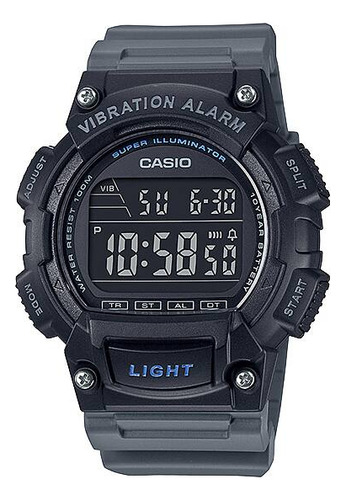 Reloj Casio Hombre W-736h-8b Alarma Vibracion Sumergible