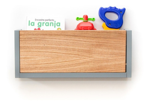 Mesa De Luz Flotante Con Estante Plegable Madera Laqueada