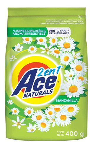 Detergente Ace Naturals Manzanilla 400 G.