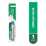 Gum Cepillo Travel Viajero - Cepillo Suave - 4 Hileras - Antibacterial