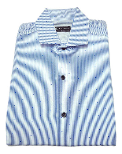 Camisas Rayadas Rígidas Slim Fit Entalladas Hombre.s Al Xxl