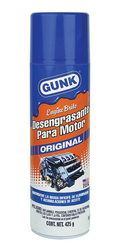 Gunk Desengrasante En Aerosol Original Para Motor De 425g