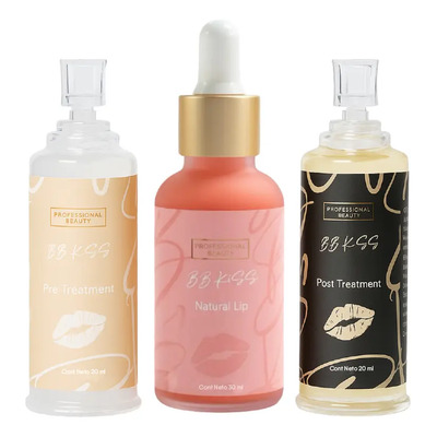 Kit X 3 Pasos Bb Lips - Bb Kiss - Pre\u002Fpost Tono Natural Lip Color Kit Natural | MercadoLibre