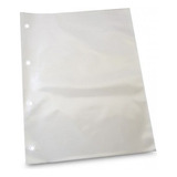 100 Un - Saco Plástico Envelope A4 Oficio 4 Furos 24x32 0,06