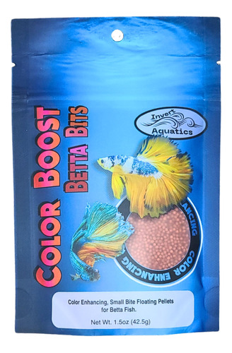 Invert Aquatics Color Boost Betta Bits  Mejora De Color, Pe