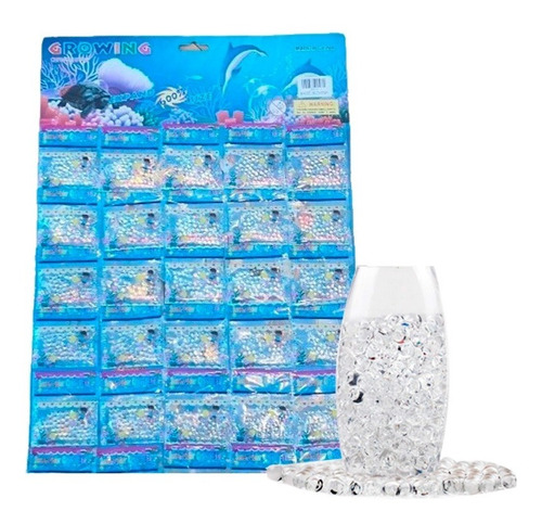 Pack 1000 Perlas Biogel Hidrogel Agua Juego Transparentes