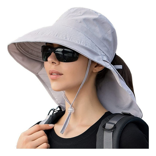 Sombrero De Sol De Ala Ancha Impermeable Uv Para Mujer