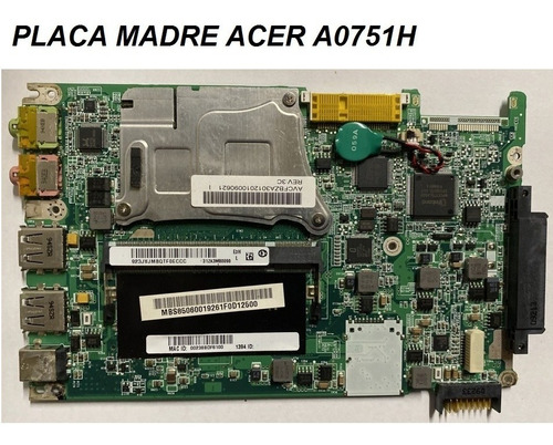 Placa Madre Acer  A0751h Funcionando