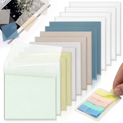 800 Pzas Notas Adhesivas 3x3 Transparentes E Impermeables | MercadoLibre