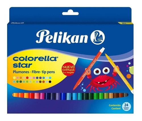 Plumones X 24 Colorella Star Pelikan