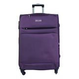 Mala De Viagem Toronto Grande 32kg 360 Tecido Mundi Md9061 Cor Roxo