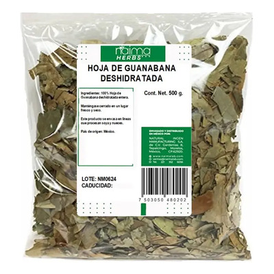 Té Hojas Enteras De Guanábana Naíma 500g Antioxidante Relajante México | Meses sin interés