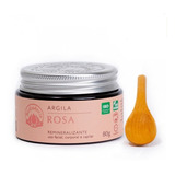 Máscara De Argila Rosa Para Pele E Cabelo - 80gr Bioessência