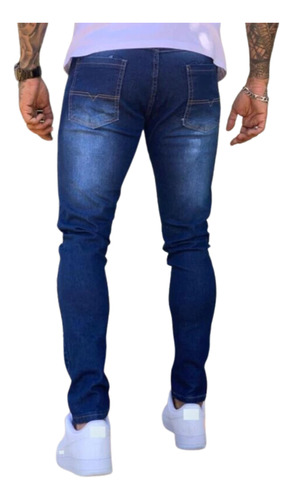 Calça Jeans Masculina Elastano Lycra Slim Original Roupa