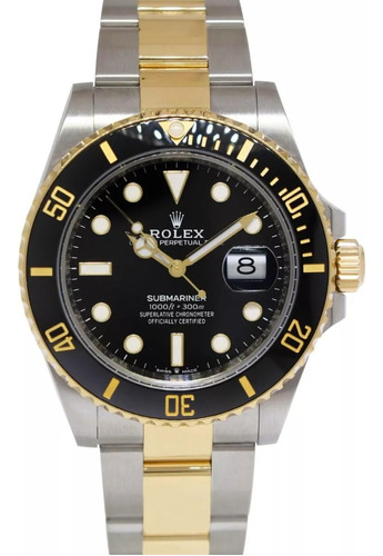 Relógio Rolex Submariner Super Clo Eta 3235 Banhado Ouro 18k