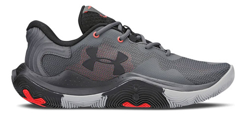 Zapatillas Under Armour Buzzer Hombre Básquet Gris