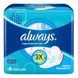 Toallitas Always Triple Proteccion Plus Seca X 8u.leer Descr