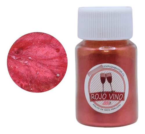 Pigmento Rojo Vino Perlado Para Resina Epóxica - 10gr