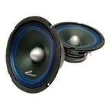 Juego De Medios Parlantes 6 Audiopipe 250 Watts 125 Rms Color Negro