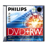 Philips Dvd+rw 4.7gb Caja Slim Pack 10unid Dw4s4s01 Ecoffice