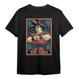 Camiseta Son Goku Dragon Ball Camisa Geek Nerd Blusa
