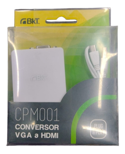 Conversor Adaptador Vga A Hdmi Activo C/audio - Cpm001