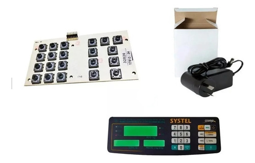 Cargador, Mascara, Placa Teclado Balanza Systel Croma Nuevo