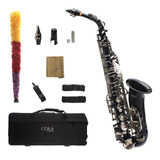 Saxofón Alto Negro/plateado Cora By L. America + Accesorios