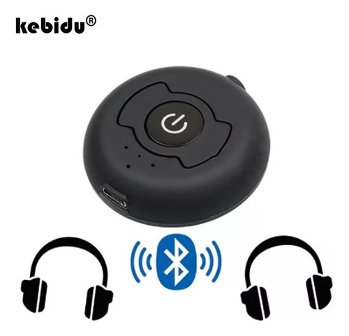 Transmissor De Áudio Bluetooth 5.0 Para Dois Fones P2 Tipo C