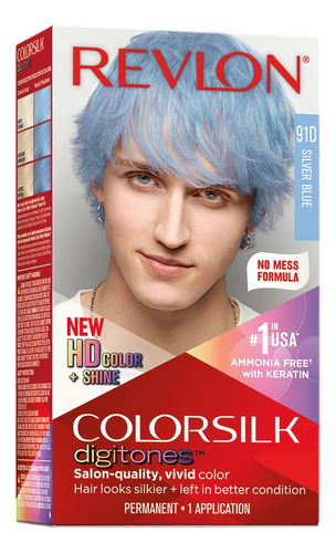 Tinte Permanente Colorsilk Tono 91d Silver Blue Conqueratina