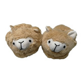 Pantuflas De Animalito  Llama Unisex Peluche Suaves  