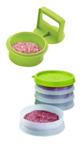 Prensa/ Porta Hamburguesa Contenedores Tupperware® 0% De Bpa