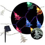 Luces Navidad Led Decorativas Solar Arbol Rgb Estaca 4,8m 