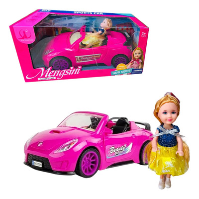 Carro Convertible Para Muñecas Con Luz Y Sonido Barbie
