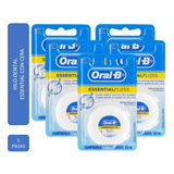 5 Blisters Hilo Dental Essential Floss C/cera 50 Mts Oral-b