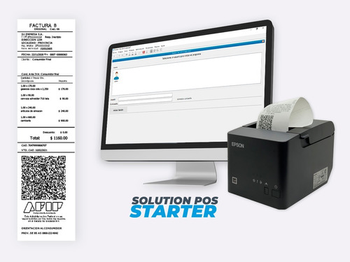 Impresora Fiscal Epson Fact Electronica Afip + Software 