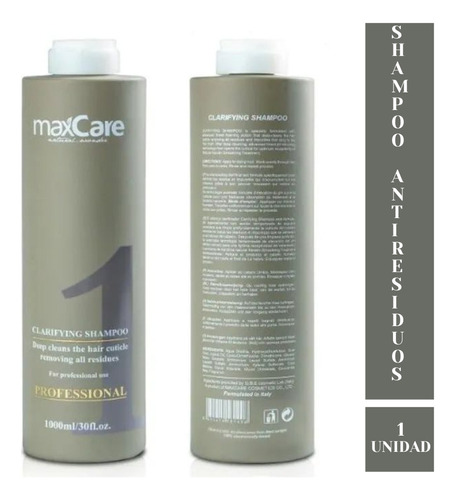 Maxcare® Shampoo Anti-residuos Para Paso 1 De Alisado 1000ml