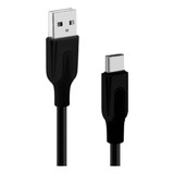 Cable Usb Tipo C Only 3,1a Liso 1 Metro Color Negro