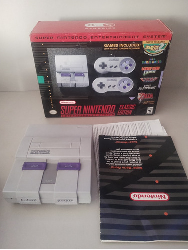 Super Nintendo Classic Mini Original Americano Na Caixa 