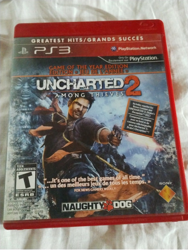 Juego De Playstation 3 Físico Uncharted 2 Among Thieves 