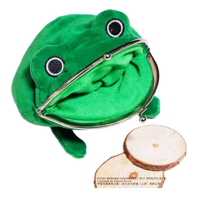 Monedero Original Ranita Verde De Peluche Sapito Rana Naruto | Meses sin interés