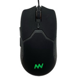 Mouse Gamer Usb Newvision 3200 Dpi Hd Rgb Juegos Pc Ps4 Xbox Color Negro