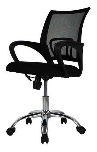 Silla Secretarial Jm-107 Mesh Negro Oficina